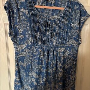 Tommy Hilfiger blue Paisley Women's Top